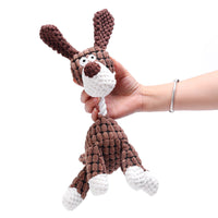HKM-4991165 Interactive Plush Dog Toy with Squeaker and Teeth Cleaning Features for Small and Large Dogs