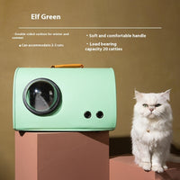 HKM-4991549 Portable Pet Handbag for Dogs and Cats - Elk Orange, Elf Green, and Monet Gray Options