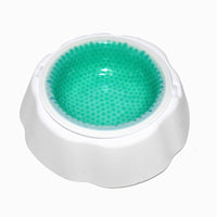 HKM-4991677 Condensed Pearl Ice Dog and Cat Bowl - BPA-Free PP Material in Blue and Green