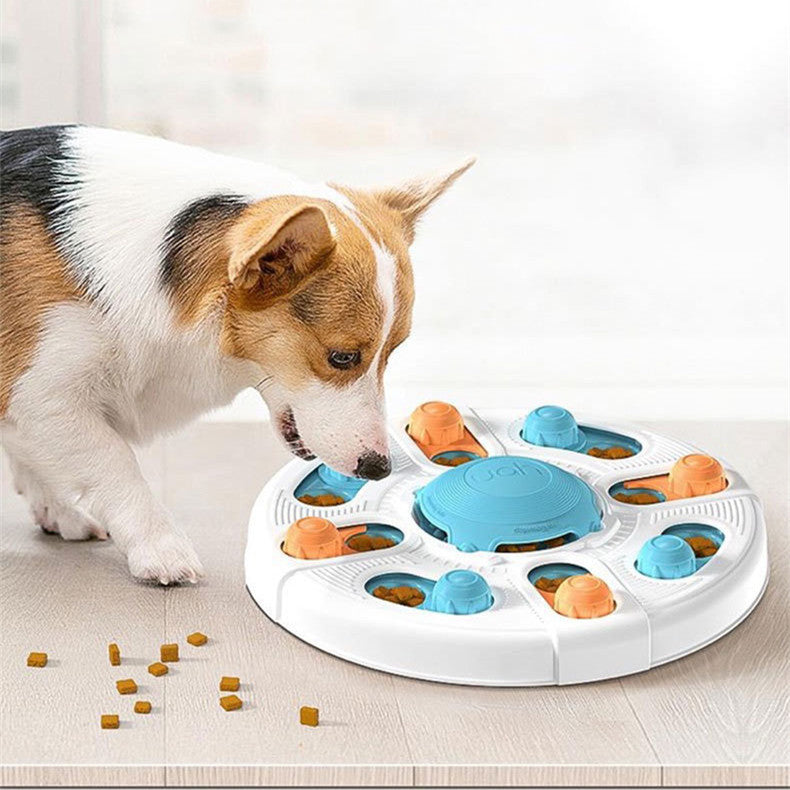HKM-4992317 Interactive Dog Puzzle Toy for Sniffing and Chewing, ABS Material, 338x338x63mm