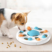HKM-4992317 Interactive Dog Puzzle Toy for Sniffing and Chewing, ABS Material, 338x338x63mm