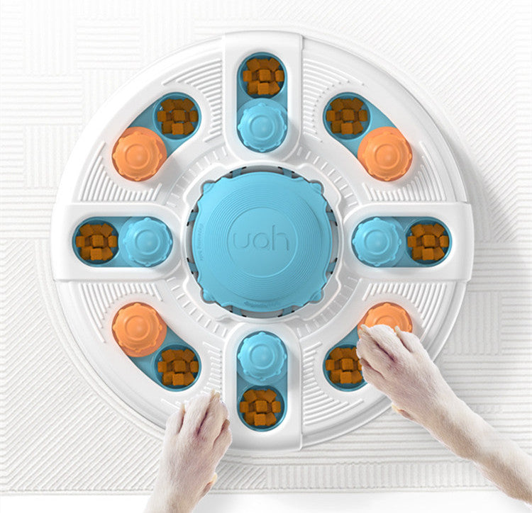 HKM-4992317 Interactive Dog Puzzle Toy for Sniffing and Chewing, ABS Material, 338x338x63mm