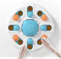 HKM-4992317 Interactive Dog Puzzle Toy for Sniffing and Chewing, ABS Material, 338x338x63mm