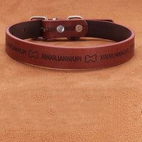 HKM-4993341 Multicolor Adjustable PU Leather Dog Collar for Medium and Large Dogs