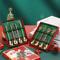 HKM-499347 Suit Pendant Coffee Stir Spoon Set - Stainless Steel, 4 Pieces, Gift Box or OPP Bag Options, Mirror Polished Finish