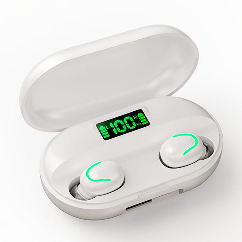 HKM-499411 Bluetooth C1 Wireless Headset with LED Digital Display and Voice Control, Stereo Sound, 15m Range