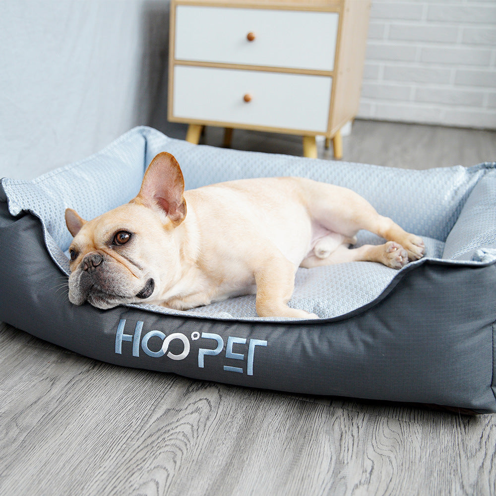 HKM-4994749 Summer Soft Pet Bed with Removable Cover for Small to Medium Dogs and Cats