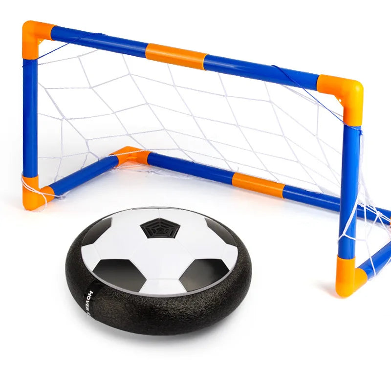 HKM-499475 Hover Soccer Football Disk with Goal Net Set for Indoor Play, USB Charging, Ages 3+