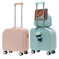 HKM-499603 Kids Mini Travel Trolley Suitcase with Latest Phone Holder