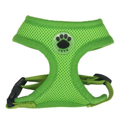 HKM-4996541 Breathable Mesh Dog Harness - Adjustable, Soft Polyester Chest Strap in Multiple Colors and Sizes