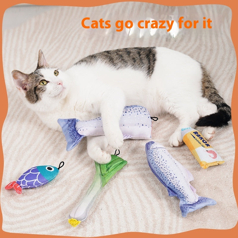 HKM-4996925 Plush Catnip Stuffed Toy for Cats - Choice of Type A or Type B