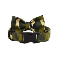 HKM-4997053 Camouflage Dog Collar and Leash Set with Bow and Vest 4-Piece Collection