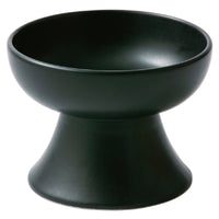 HKM-4997437 Elevated Ceramic Cat Bowl in Ice Cream Solid Colors for Cervical Support