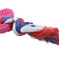 HKM-4998077 Durable TPR Wave Biscuit Dog Toy - Safe, Non-Toxic, Ideal for Small Dogs