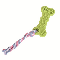 HKM-4998077 Durable TPR Wave Biscuit Dog Toy - Safe, Non-Toxic, Ideal for Small Dogs