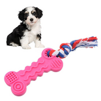 HKM-4998077 Durable TPR Wave Biscuit Dog Toy - Safe, Non-Toxic, Ideal for Small Dogs