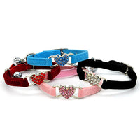 HKM-4999229 Sky Blue, Pink, Red, or Black Cat Collar for Neck Sizes 21-26cm, 1cm Width, Adjustable Fit