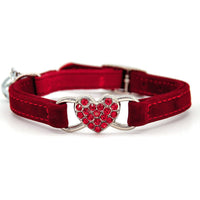HKM-4999229 Sky Blue, Pink, Red, or Black Cat Collar for Neck Sizes 21-26cm, 1cm Width, Adjustable Fit
