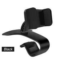 HKM-499923 Dashboard Car Phone Holder, ABS+Silicone, Compatible with 3.5-6.2 Inch Devices, Black