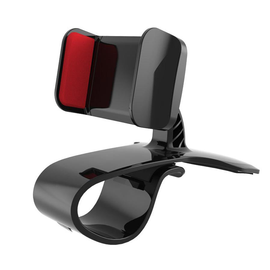 HKM-499923 Dashboard Car Phone Holder, ABS+Silicone, Compatible with 3.5-6.2 Inch Devices, Black