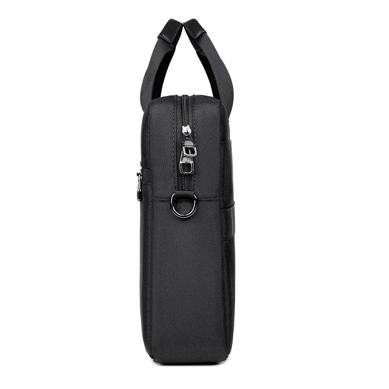 HKM-499923 Premium Expandable Waterproof Laptop Briefcase – Versatile Shoulder Messenger Bag for Business Travel