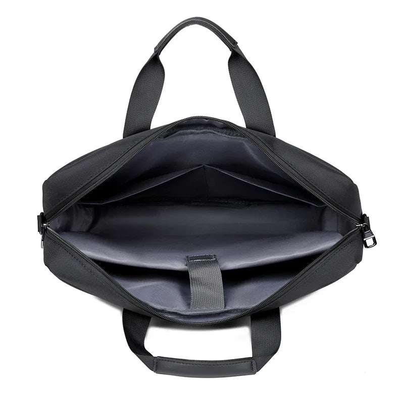 HKM-499923 Premium Expandable Waterproof Laptop Briefcase – Versatile Shoulder Messenger Bag for Business Travel