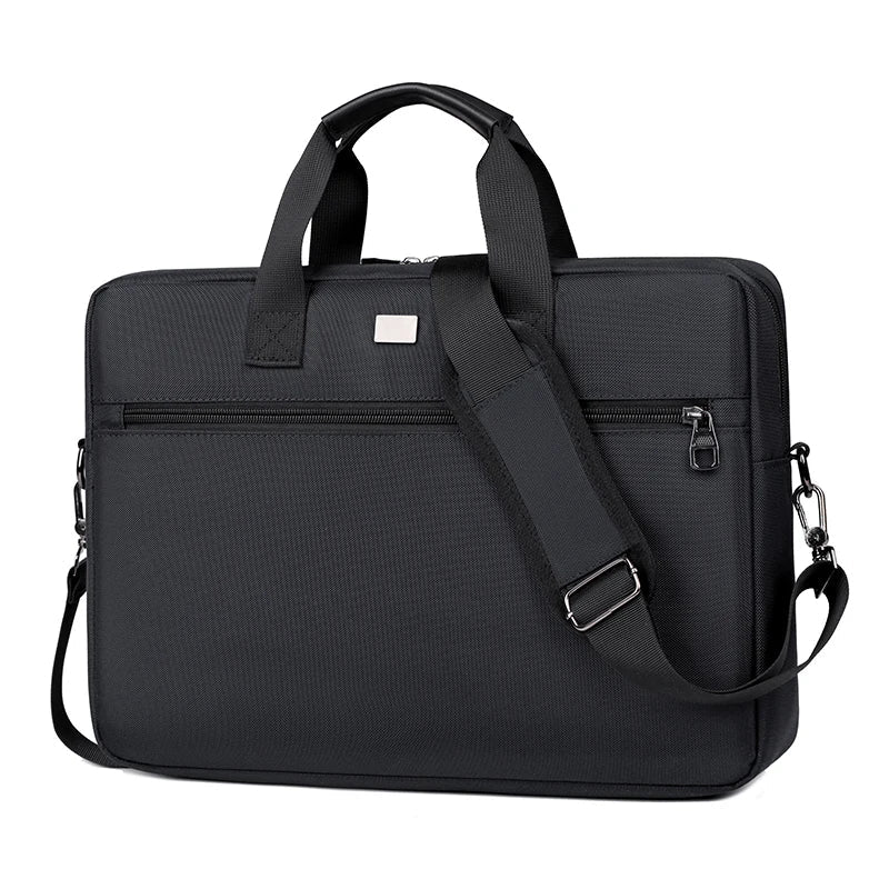 HKM-499923 Premium Expandable Waterproof Laptop Briefcase – Versatile Shoulder Messenger Bag for Business Travel