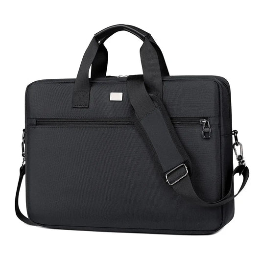 HKM-499923 Premium Expandable Waterproof Laptop Briefcase – Versatile Shoulder Messenger Bag for Business Travel