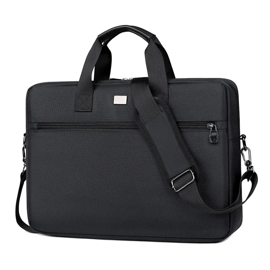 HKM-499923 Premium Expandable Waterproof Laptop Briefcase – Versatile Shoulder Messenger Bag for Business Travel