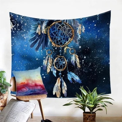 HKM-499923 Versatile Digital Printed Plush Fabric Tapestry for Home Decor and Comfort