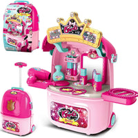 HKM-500051 Kids Pretend Play Cosmetic Makeup Kit - 2 in 1 Makeup Case for Girls Ages 2 to 13