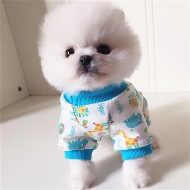 HKM-5001405 Cozy Cotton Pajamas for Dogs - Four-Legged Casual Sleepwear