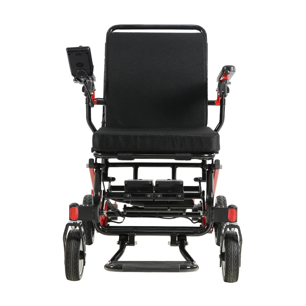 HKM-500243 Ultralight Electric Folding Wheelchair with Removable Battery and Intelligent Controller