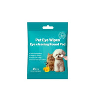 HKM-5002685 Tear Mark Removal Wipes for Cats and Dogs ¨C 25 Count Eye Cleaning Towels
