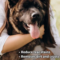 HKM-5002685 Tear Mark Removal Wipes for Cats and Dogs ¨C 25 Count Eye Cleaning Towels
