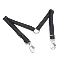 HKM-5002813 Double-Ended Elastic Pet Leash for Two Dogs, Durable Nylon Design, Convenient and Sturdy