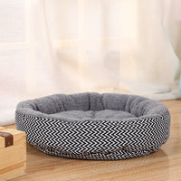 HKM-5003069 Cozy Cloth Pet Round Kennel for Deep Sleep and Comfort
