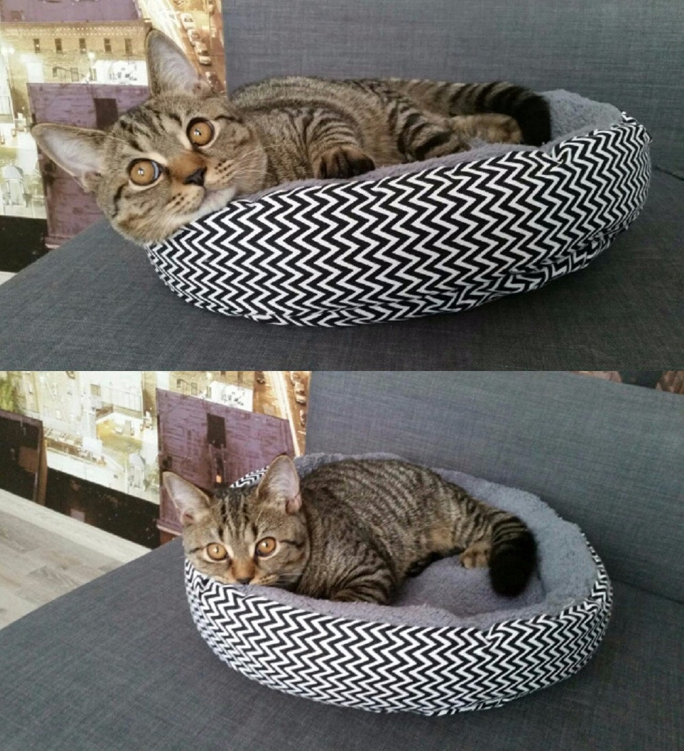 HKM-5003069 Cozy Cloth Pet Round Kennel for Deep Sleep and Comfort