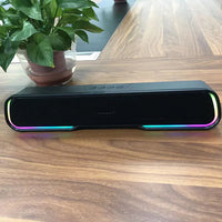 HKM-500371 Portable RGB Mini Sound Bar with Subwoofer for Desktop Audio