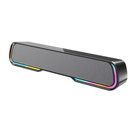 HKM-500371 Portable RGB Mini Sound Bar with Subwoofer for Desktop Audio