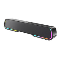 HKM-500371 Portable RGB Mini Sound Bar with Subwoofer for Desktop Audio