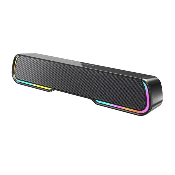 HKM-500371 Portable RGB Mini Sound Bar with Subwoofer for Desktop Audio