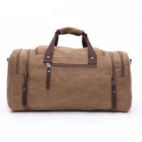 HKM-500435 Stylish Large Capacity Canvas Travel Tote Bag - Waterproof Luggage Duffel Bag