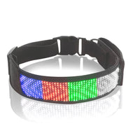 HKM-5004989 LED Luminous Pet Collar with Mobile App Control and Multiple Display Modes