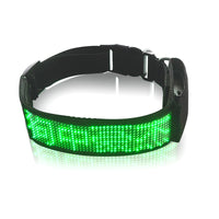 HKM-5004989 LED Luminous Pet Collar with Mobile App Control and Multiple Display Modes
