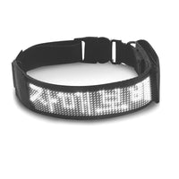HKM-5004989 LED Luminous Pet Collar with Mobile App Control and Multiple Display Modes