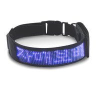HKM-5004989 LED Luminous Pet Collar with Mobile App Control and Multiple Display Modes