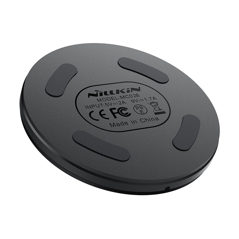 HKM-500563 Wireless Charging Pad with Indication Function - 2000mA Fast Charge, Black