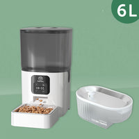 HKM-5006781 Intelligent Automatic Feeder and Water Dispenser for Cats and Dogs - 3L and 6L Options Available