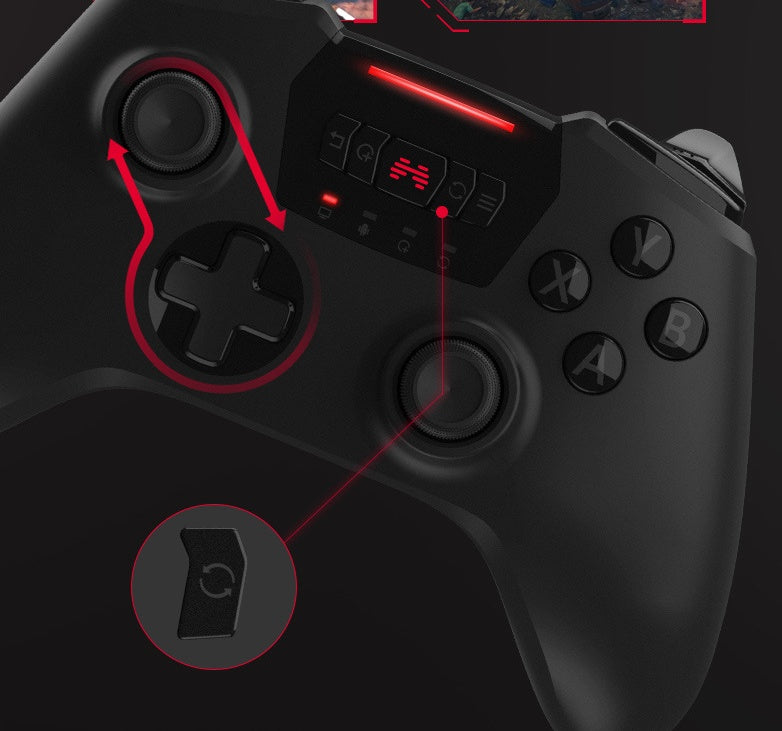 HKM-500691 Wireless USB Gamepad for Computers, TVs, and Game Consoles – Vibration Function, ABS Material, White and Black Color Options